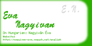 eva nagyivan business card